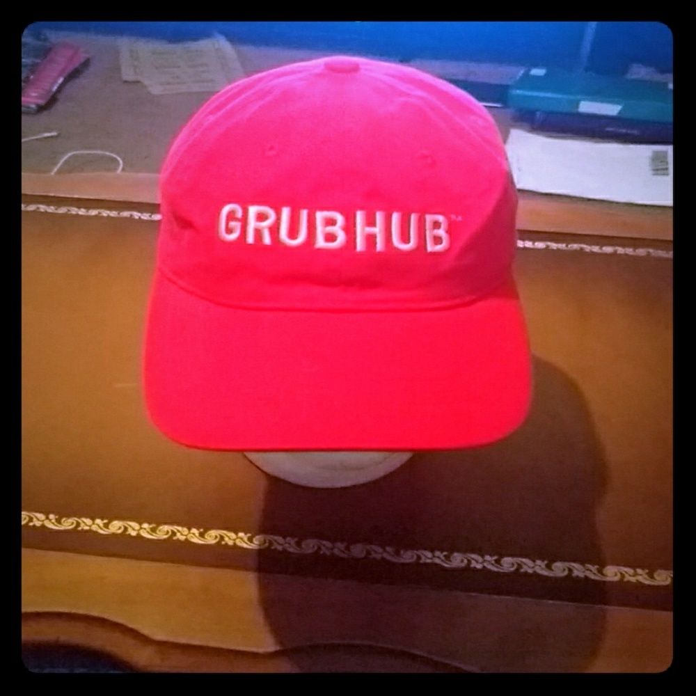 New never used GrubHub Hat One Size Adjustable